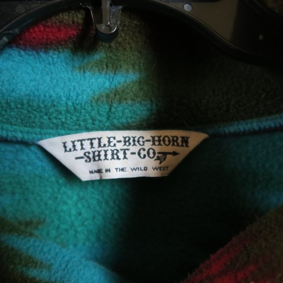 Vintage Aztec Pattern Fleece Sweater Pullover Medium - Picture 5 of 6